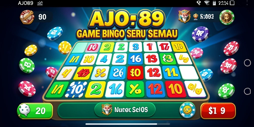 Tampilan gameplay seru Bingo di AJO89.