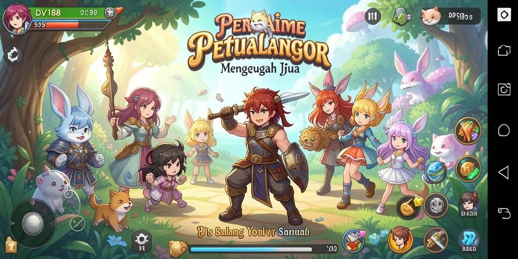 Tangkapan layar dari gameplay DV188 yang seru dan penuh aksi.