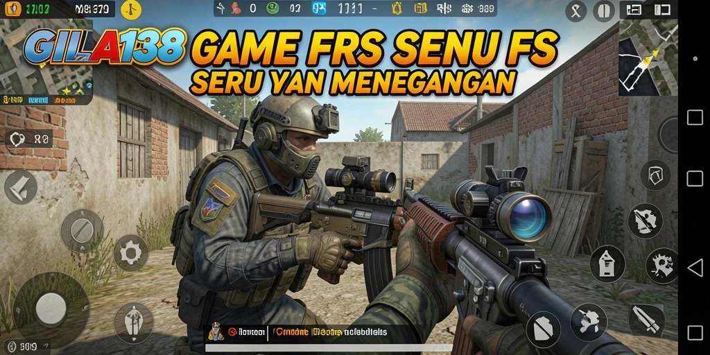 Screenshot GILA138 menampilkan aksi intens di medan perang FPS.