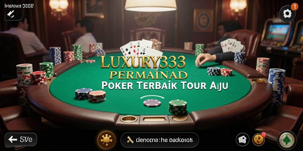 Tampilan gameplay seru LUXURY333 dalam permainan Poker.