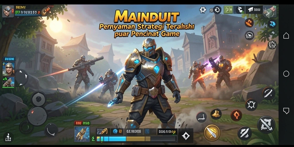 Tampilan gameplay menegangkan di MAINDUIT dengan berbagai strategi yang dapat diterapkan.