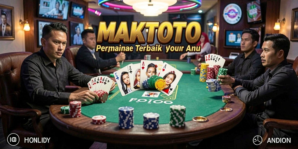 Gameplay Poker seru di MAKTOTO dengan interaksi pemain.