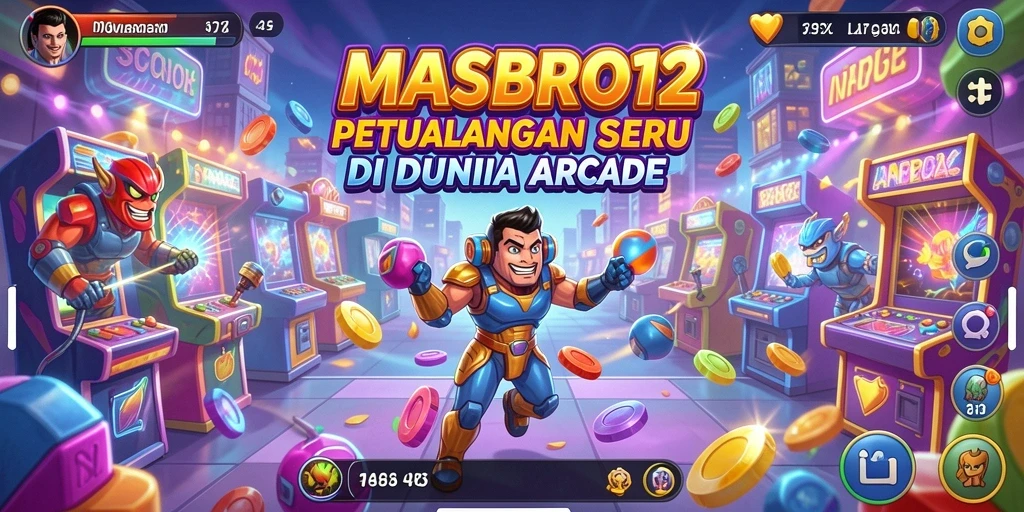 Tampilan dinamis dari gameplay seru di <strong>MASBRO12</strong> yang memikat.