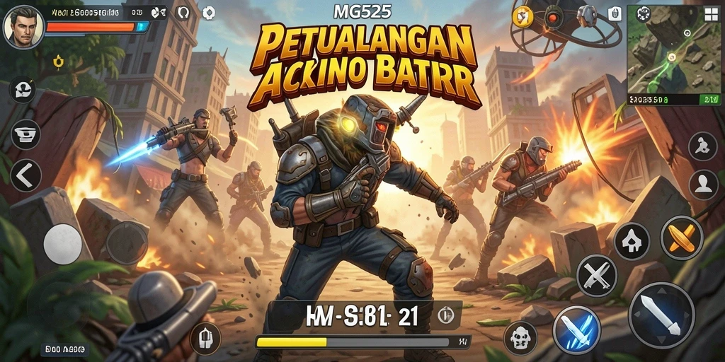 Tampilan seru gameplay MG525 yang memukau dan menantang.