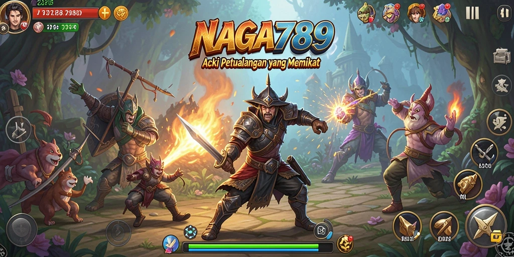 Tampilan gameplay NAGA789 yang penuh aksi dan petualangan.