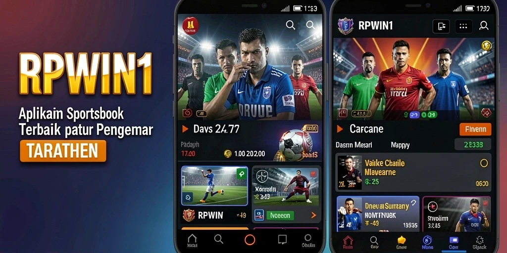 Screenshot RPWIN1 menampilkan momen seru taruhan langsung dalam game Sportsbook.