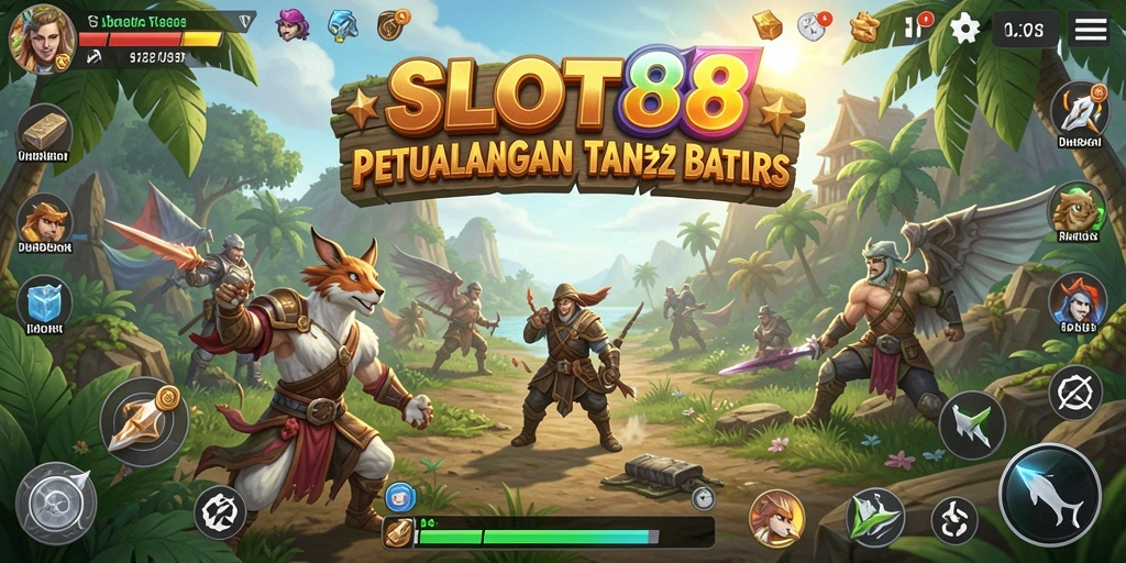 Screenshot menunjukkan gameplay eksplorasi dunia terbuka yang luas.