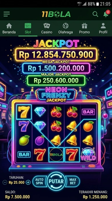Screenshot tampilan aplikasi 11bola yang user-friendly.